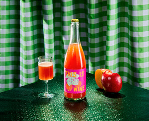 
                  
                    Load image into Gallery viewer, 2021 &amp;#39;This Is Wine&amp;#39; Sparkling Apple Cider Pressed on Carignan Skins
                  
                